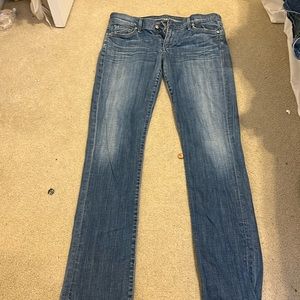 Jeans, high rise, blue, size 31
